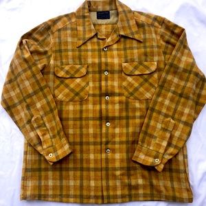 Pendleton- MEN'S PLAID BOARD SHIRT- 100% Wool